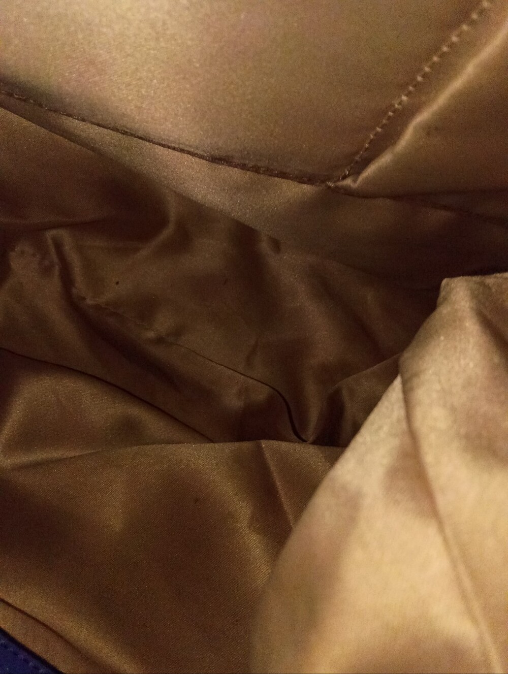 Coach Poppy Tan and Purple Signature Hobo Bag with Purple Trim - Picture 7 of 8
